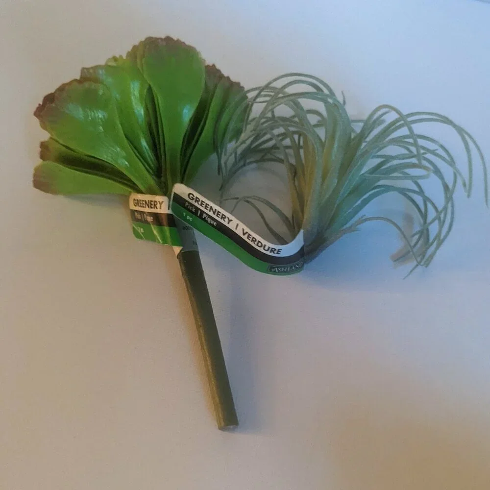 NWT Ashland 2 Spiky Tropical Cabbage Succulent Stems Faux Floral Decor Michael's